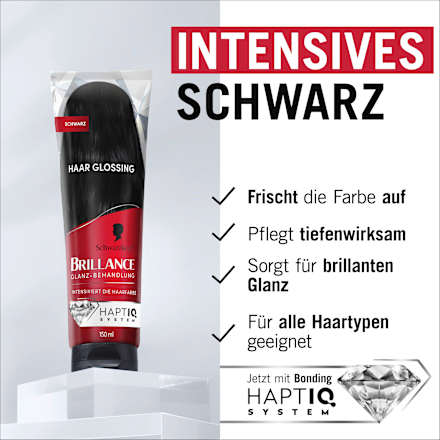 Farb-Glanzbehandlung Glossing Schwarz Schwarzkopf Brillance