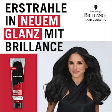 Farb-Glanzbehandlung Glossing Schwarz Schwarzkopf Brillance