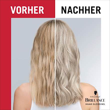 Farb-Glanzbehandlung Glossing Kühles Blond Schwarzkopf Brillance