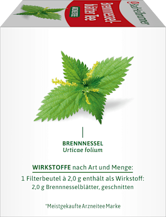Arzneitee, Brennesselblätter Tee (8 Beutel) Bad Heilbrunner