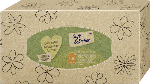 RECYCLING COMFORT papirne maramice u kutiji – 3-slojne, više vrsta Soft&Sicher