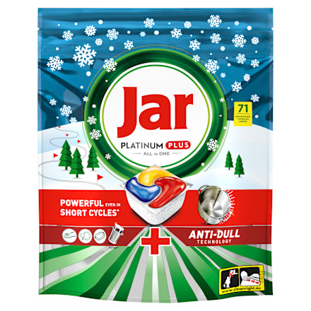 Kapsuly do umývačky riadu Platinum Plus Anti-Dull, Xmas Jar