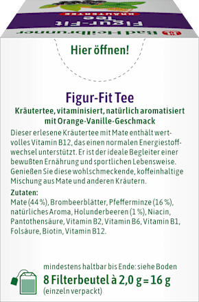 Kräutertee "Figur-Fit Tee" (8 Beutel) Bad Heilbrunner