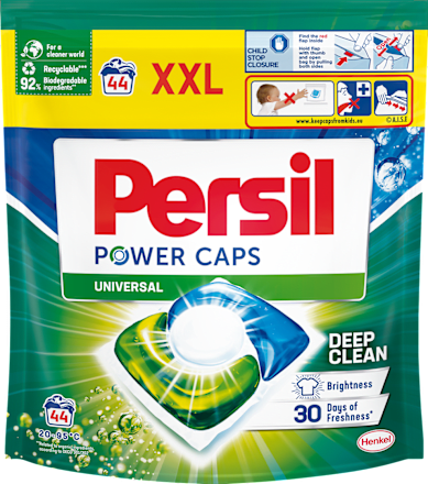 Mosógél kapszula Power Caps fehér és világos ruhákhoz XXL Persil