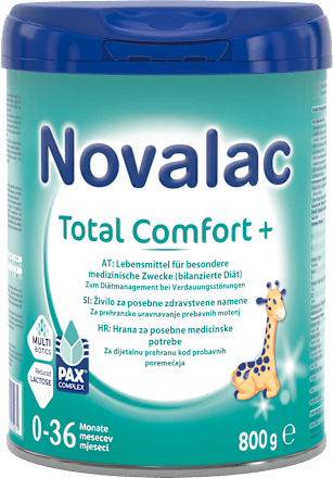 Živilo za prehransko uravnavanje prebavnih motenj Total comfort +, 0-36 m Novalac