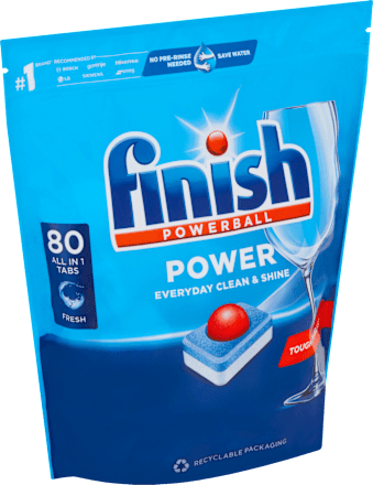 Tablety do umývačky riadu Power Everyday Clean & Shine Finish