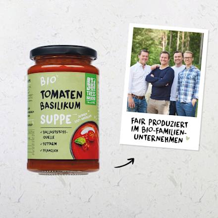 Suppe, Tomaten Basilikum TRESSBRÜDER