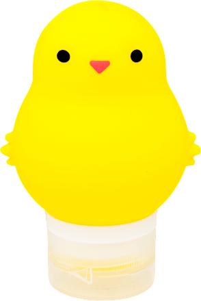 Tároló flakon utazáshoz, Sárga csibe, 90 ml DEL