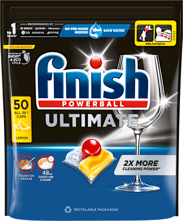 Kapsuly do umývačky riadu Ultimate Deep Clean & Shine Lemon Finish