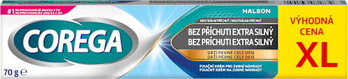 Fixačný krém na zubné náhrady bez príchute XL extra silný COREGA