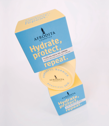 Vlažilna Aqua-Gel krema Hydrate, protect, repeat. AFRODITA
