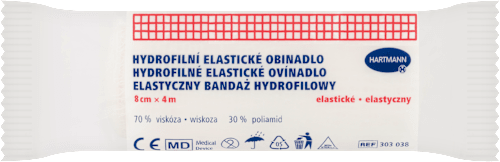 Ovínadlo hydrofilné elastické 8cm x 4m HARTMANN