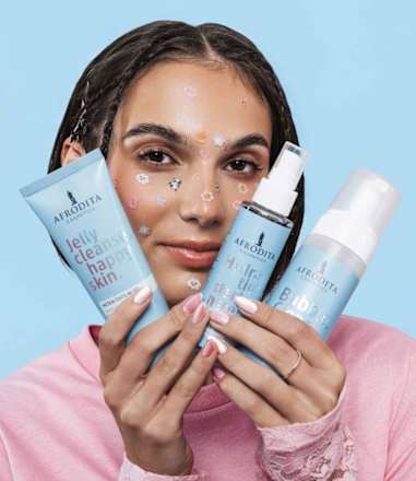 Nežen čistilni gel Jelly cleanse, happy skin. AFRODITA