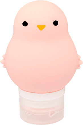 Tároló flakon utazáshoz, Pink csibe 90 ml DEL