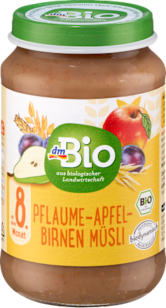 Frucht & Getreide Pflaume-Apfel-Birnen Müsli ab dem 8. Monat dmBio