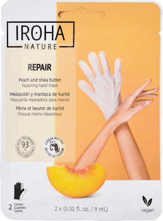 Intenzívna regeneračná maska na ruky s broskyňou Repair Peach - rukavice 1 pár IROHA NATURE