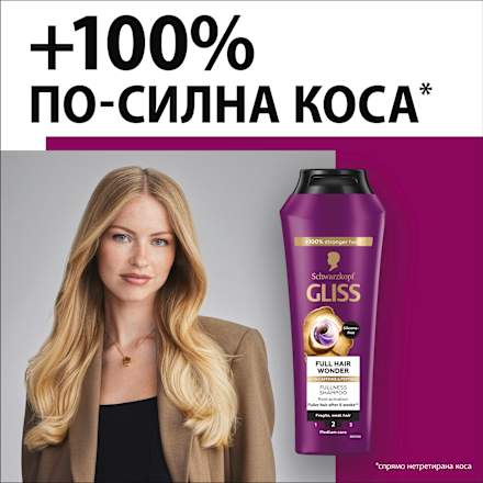 Шампоан за коса Full Hair Wonder Schwarzkopf GLISS