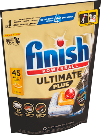 Kapsuly do umývačky riadu Ultimate Plus Intensive Clean & Shine Lemon Finish