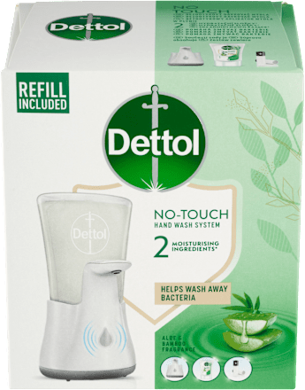 Bezdotykový dávkovač mydla a náplň Aloe vera a bambus Dettol