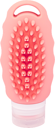 Tároló flakon utazáshoz, masszázskefével, 90 ml DEL