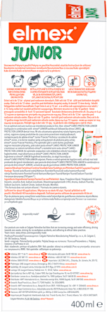 Płyn do płukania jamy ustnej przeciw próchnicy dla dzieci 6-12 lat Junior elmex