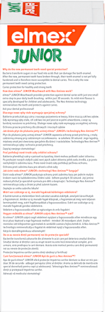 Płyn do płukania jamy ustnej przeciw próchnicy dla dzieci 6-12 lat Junior elmex