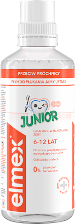 Płyn do płukania jamy ustnej przeciw próchnicy dla dzieci 6-12 lat Junior elmex