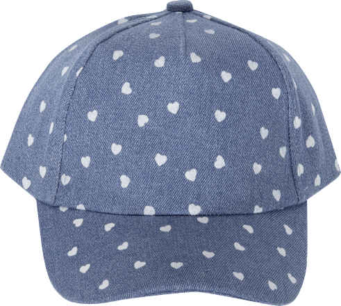 Kinderkappe Jeans-Optik mit Herzchen kiDS