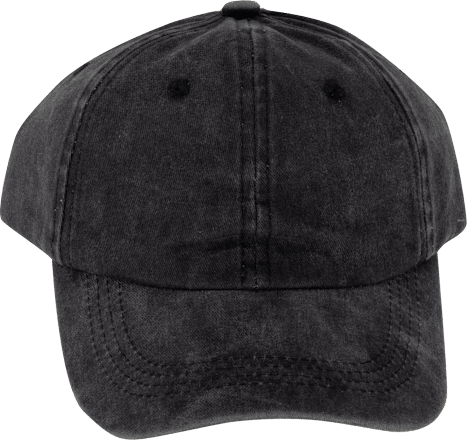 Schildkappe Schwarz in Jeans-Optik ACCESSOIRES