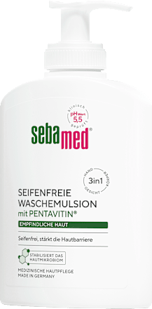 flüssige Waschemulsion, seifenfrei sebamed