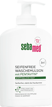 flüssige Waschemulsion, seifenfrei sebamed