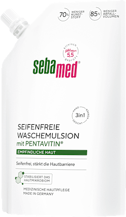flüssige Waschemulsion, seifenfrei Nachfüllpack sebamed