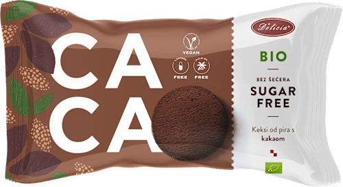 BIO CACAO keksi od pira s kakaom Delicia