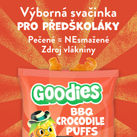 křupky krokodýli s příchutí BBQ Goodies