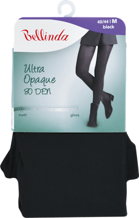Pančuchové nohavice Ultra Opaque, M 40/44, čierna Bellinda