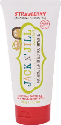 Prírodná detská zubná pasta Jahoda, 6+ mesiacov, MEGA BERRY  Jack N' Jill
