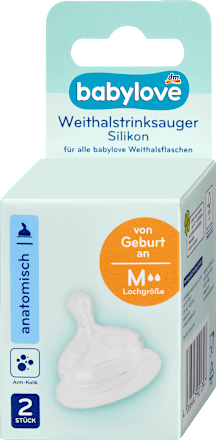 Anatomski silikonski cucelj proti kolikam, velikost M, 0m+ babylove