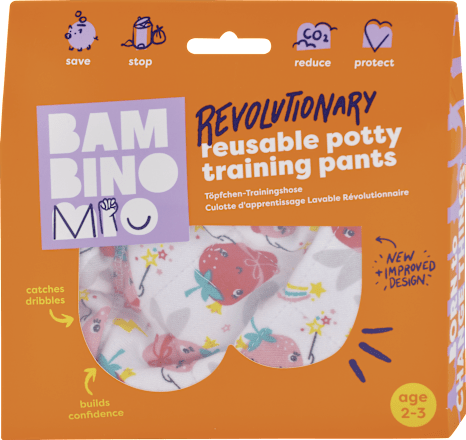 Učiace plienkové nohavičky Super Strawbery - 2-3 roky Bambino Mio