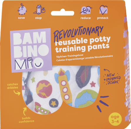 Učiace plienkové nohavičky Outer Space - 3-4 roky Bambino Mio