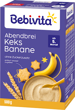 Abendbrei Keks Banane, ab dem 5. Monat Bebivita