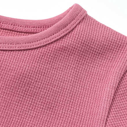 Langarmshirt mit Waffel-Struktur, rosa, Gr. 104 ALANA
