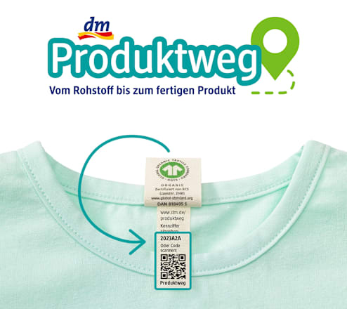 Langarmshirt mit Ripp-Struktur & Blumen-Muster, weiß, Gr. 74 ALANA