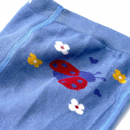 Strumpfhose mit Marienkäfer-Motiv, blau & weiß, Gr. 62/68 ALANA