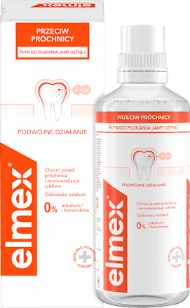 Płyn do płukania jamy ustnej przeciw próchnicy elmex