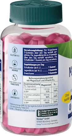 Magnesium + B12 Gummis Kneipp