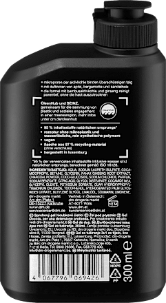 Mélytisztító tusfürdő bambusz aktív szénnel és ginzenggel SEINZ.