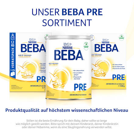 Anfangsmilch Pre von Geburt an Nestlé BEBA