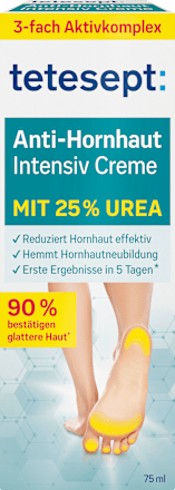 Fußcreme Anti Hornhaut 25 % Urea tetesept