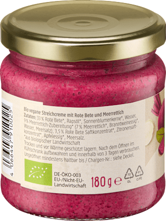 Crema spalmabile rapa rossa e rafano dmBio