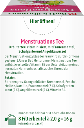 Kräutertee "Menstruations Tee" (8 Beutel) Bad Heilbrunner